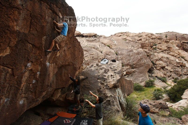 Bouldering in Hueco Tanks on 10/19/2018 with Blue Lizard Climbing and Yoga

Filename: SRM_20181019_1457010.jpg
Aperture: f/5.6
Shutter Speed: 1/640
Body: Canon EOS-1D Mark II
Lens: Canon EF 16-35mm f/2.8 L