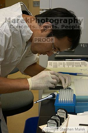 Lilya Matyunina trains new graduate student Masahin Kajita in the Ovarian Cancer Institute lab located in IBB.

Filename: crw_0799_std.jpg
Aperture: f/5.6
Shutter Speed: 1/60
Body: Canon EOS DIGITAL REBEL
Lens: Canon EF-S 18-55mm f/3.5-5.6