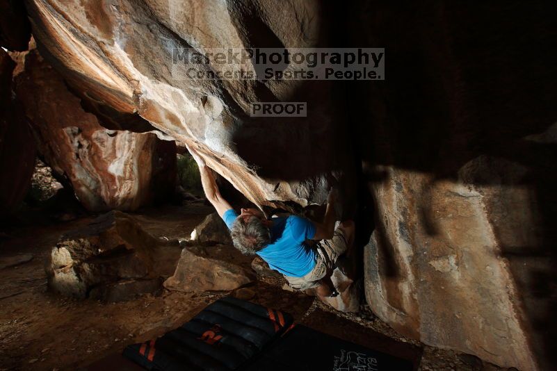 Bouldering in Hueco Tanks on 10/19/2018 with Blue Lizard Climbing and Yoga

Filename: SRM_20181019_1635280.jpg
Aperture: f/6.3
Shutter Speed: 1/250
Body: Canon EOS-1D Mark II
Lens: Canon EF 16-35mm f/2.8 L