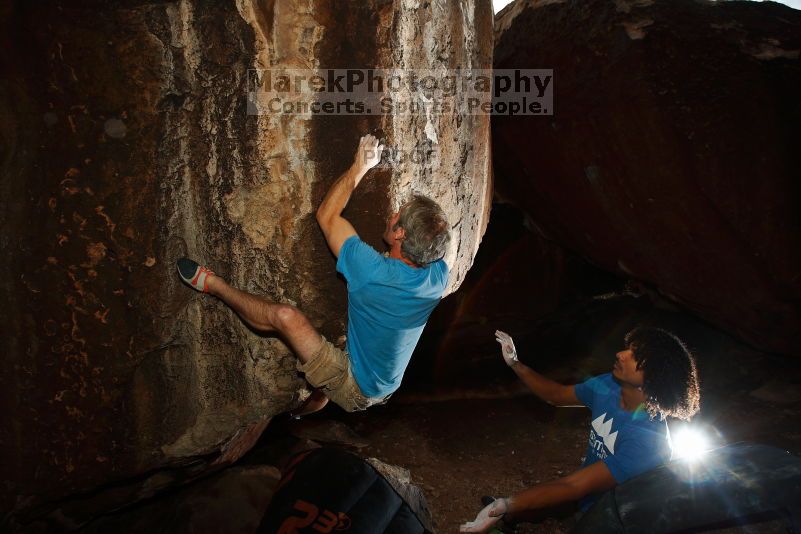 Bouldering in Hueco Tanks on 10/19/2018 with Blue Lizard Climbing and Yoga

Filename: SRM_20181019_1725230.jpg
Aperture: f/7.1
Shutter Speed: 1/250
Body: Canon EOS-1D Mark II
Lens: Canon EF 16-35mm f/2.8 L