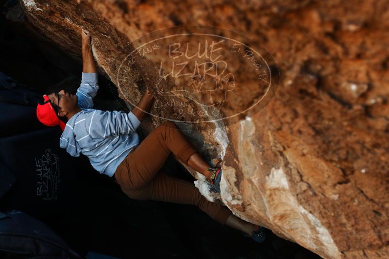 Bouldering in Hueco Tanks on 11/02/2018 with Blue Lizard Climbing and Yoga

Filename: SRM_20181102_1017040.jpg
Aperture: f/4.0
Shutter Speed: 1/320
Body: Canon EOS-1D Mark II
Lens: Canon EF 50mm f/1.8 II