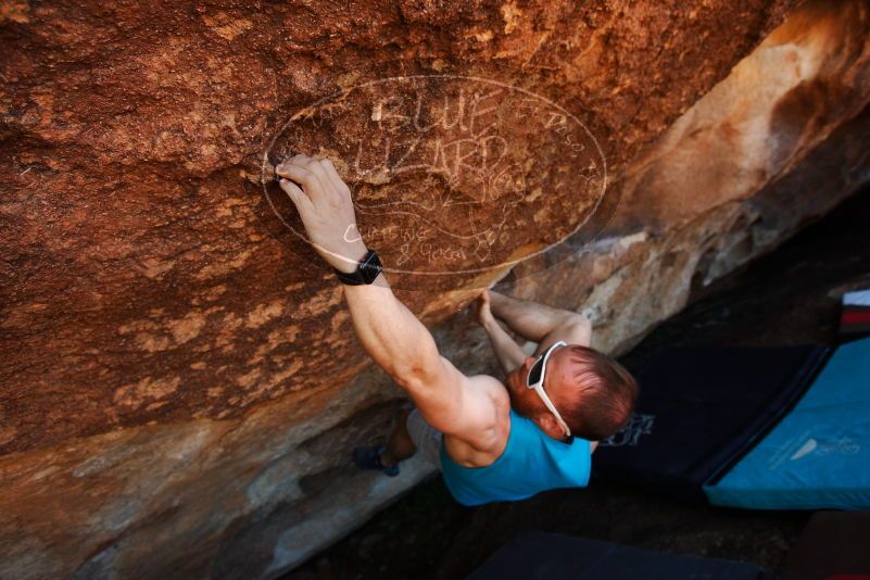 Bouldering in Hueco Tanks on 11/02/2018 with Blue Lizard Climbing and Yoga

Filename: SRM_20181102_1341061.jpg
Aperture: f/4.0
Shutter Speed: 1/400
Body: Canon EOS-1D Mark II
Lens: Canon EF 16-35mm f/2.8 L