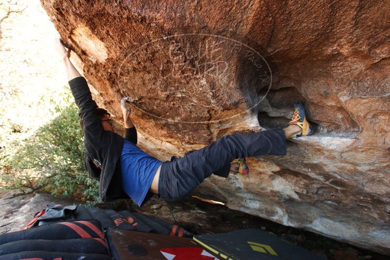 Bouldering in Hueco Tanks on 11/02/2018 with Blue Lizard Climbing and Yoga

Filename: SRM_20181102_1441170.jpg
Aperture: f/4.0
Shutter Speed: 1/320
Body: Canon EOS-1D Mark II
Lens: Canon EF 16-35mm f/2.8 L