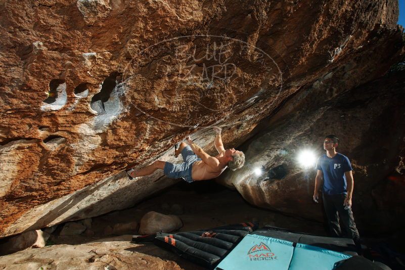 Bouldering in Hueco Tanks on 11/02/2018 with Blue Lizard Climbing and Yoga

Filename: SRM_20181102_1649420.jpg
Aperture: f/9.0
Shutter Speed: 1/250
Body: Canon EOS-1D Mark II
Lens: Canon EF 16-35mm f/2.8 L