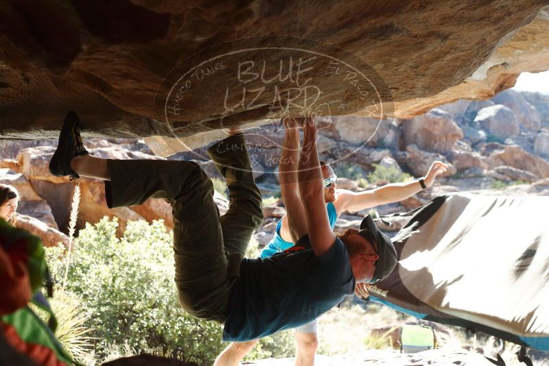 Bouldering in Hueco Tanks on 11/03/2018 with Blue Lizard Climbing and Yoga

Filename: SRM_20181103_1014380.jpg
Aperture: f/5.6
Shutter Speed: 1/250
Body: Canon EOS-1D Mark II
Lens: Canon EF 50mm f/1.8 II