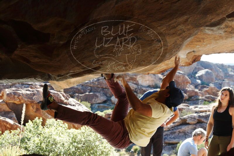 Bouldering in Hueco Tanks on 11/03/2018 with Blue Lizard Climbing and Yoga

Filename: SRM_20181103_1025211.jpg
Aperture: f/5.6
Shutter Speed: 1/320
Body: Canon EOS-1D Mark II
Lens: Canon EF 50mm f/1.8 II