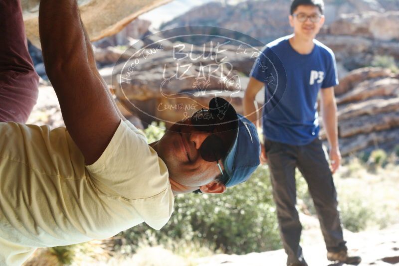 Bouldering in Hueco Tanks on 11/03/2018 with Blue Lizard Climbing and Yoga

Filename: SRM_20181103_1039180.jpg
Aperture: f/5.6
Shutter Speed: 1/500
Body: Canon EOS-1D Mark II
Lens: Canon EF 50mm f/1.8 II