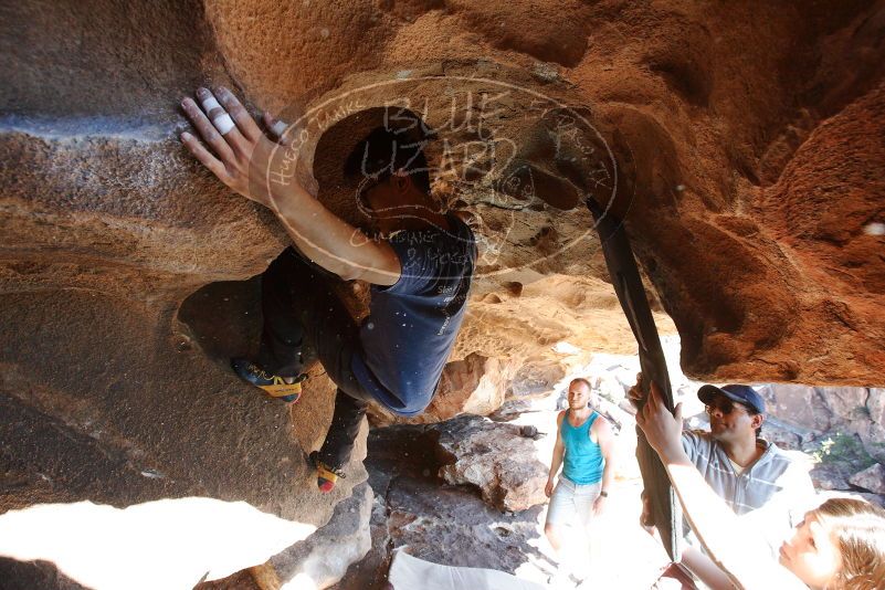 Bouldering in Hueco Tanks on 11/03/2018 with Blue Lizard Climbing and Yoga

Filename: SRM_20181103_1444000.jpg
Aperture: f/5.6
Shutter Speed: 1/200
Body: Canon EOS-1D Mark II
Lens: Canon EF 16-35mm f/2.8 L