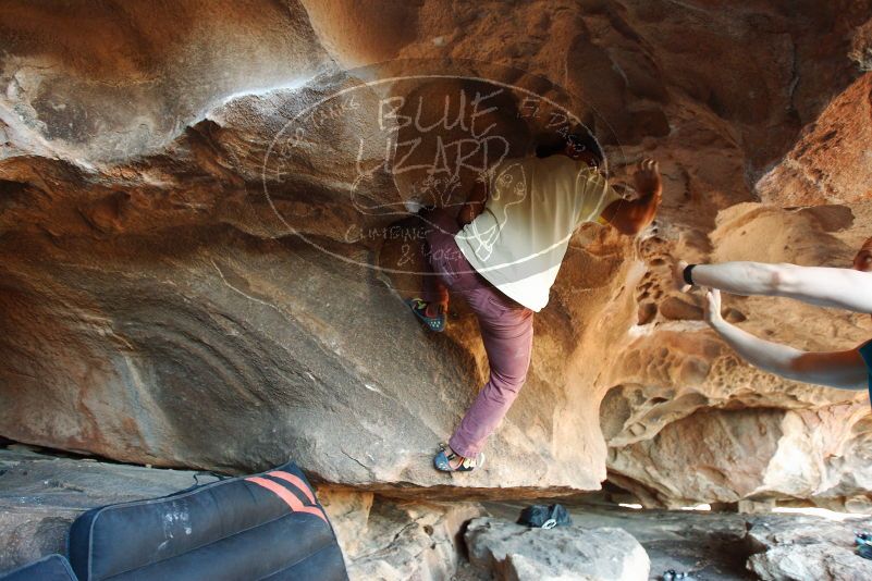 Bouldering in Hueco Tanks on 11/03/2018 with Blue Lizard Climbing and Yoga

Filename: SRM_20181103_1613220.jpg
Aperture: f/2.8
Shutter Speed: 1/160
Body: Canon EOS-1D Mark II
Lens: Canon EF 16-35mm f/2.8 L