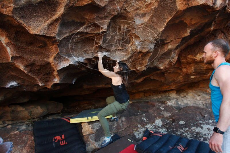 Bouldering in Hueco Tanks on 11/03/2018 with Blue Lizard Climbing and Yoga

Filename: SRM_20181103_1647311.jpg
Aperture: f/5.0
Shutter Speed: 1/250
Body: Canon EOS-1D Mark II
Lens: Canon EF 16-35mm f/2.8 L