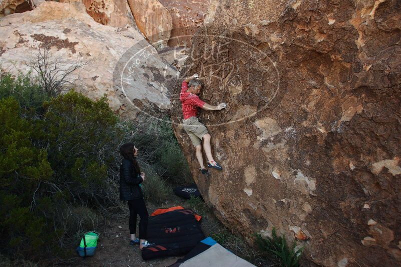 Bouldering in Hueco Tanks on 11/04/2018 with Blue Lizard Climbing and Yoga

Filename: SRM_20181104_1027550.jpg
Aperture: f/5.0
Shutter Speed: 1/400
Body: Canon EOS-1D Mark II
Lens: Canon EF 16-35mm f/2.8 L