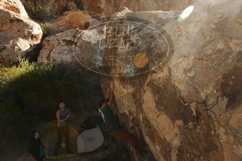 Bouldering in Hueco Tanks on 11/04/2018 with Blue Lizard Climbing and Yoga

Filename: SRM_20181104_1039410.jpg
Aperture: f/5.6
Shutter Speed: 1/1250
Body: Canon EOS-1D Mark II
Lens: Canon EF 16-35mm f/2.8 L