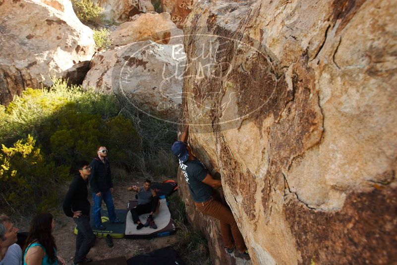 Bouldering in Hueco Tanks on 11/04/2018 with Blue Lizard Climbing and Yoga

Filename: SRM_20181104_1045111.jpg
Aperture: f/5.6
Shutter Speed: 1/400
Body: Canon EOS-1D Mark II
Lens: Canon EF 16-35mm f/2.8 L