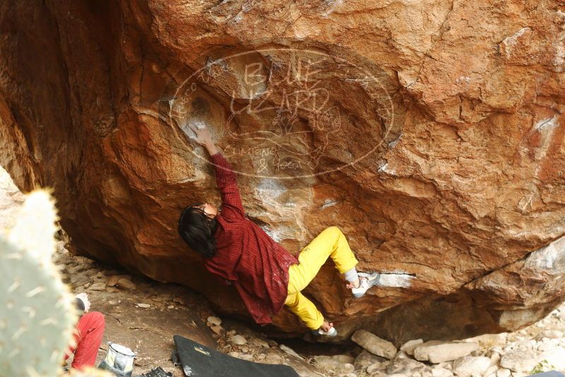 Bouldering in Hueco Tanks on 11/10/2018 with Blue Lizard Climbing and Yoga

Filename: SRM_20181110_1203520.jpg
Aperture: f/4.0
Shutter Speed: 1/160
Body: Canon EOS-1D Mark II
Lens: Canon EF 50mm f/1.8 II