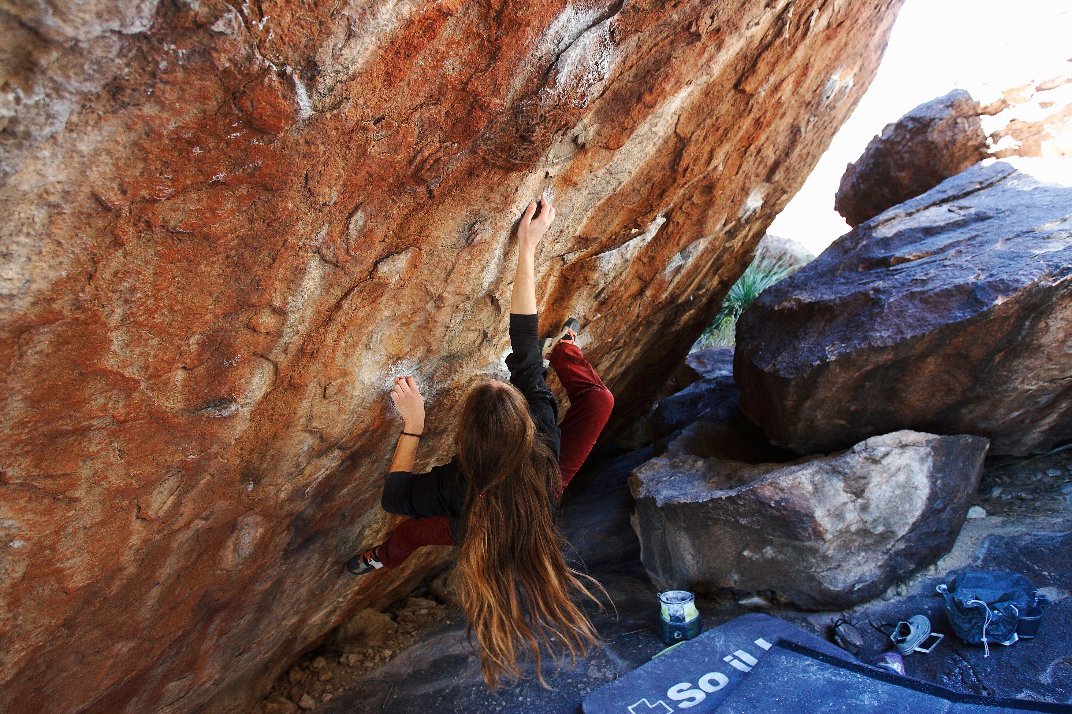 Bouldering in Hueco Tanks on 11/10/2018 with Blue Lizard Climbing and Yoga

Filename: SRM_20181110_1323540.jpg
Aperture: f/4.0
Shutter Speed: 1/200
Body: Canon EOS-1D Mark II
Lens: Canon EF 16-35mm f/2.8 L