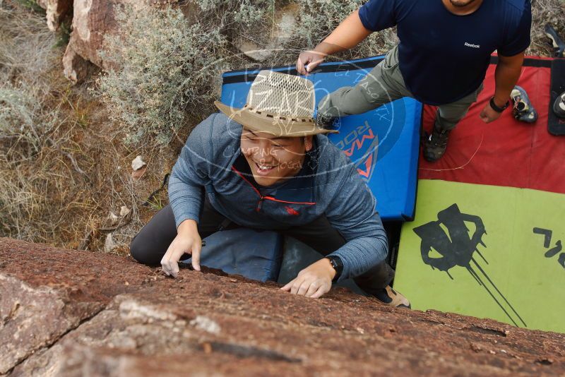 Bouldering in Hueco Tanks on 11/10/2018 with Blue Lizard Climbing and Yoga

Filename: SRM_20181110_1120170.jpg
Aperture: f/5.6
Shutter Speed: 1/400
Body: Canon EOS-1D Mark II
Lens: Canon EF 16-35mm f/2.8 L