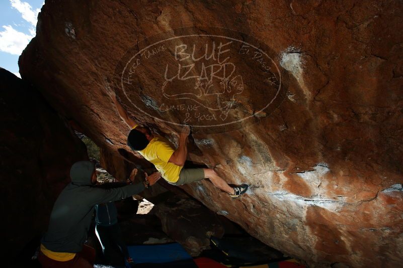 Bouldering in Hueco Tanks on 11/11/2018 with Blue Lizard Climbing and Yoga

Filename: SRM_20181111_1450520.jpg
Aperture: f/8.0
Shutter Speed: 1/250
Body: Canon EOS-1D Mark II
Lens: Canon EF 16-35mm f/2.8 L