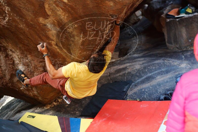 Bouldering in Hueco Tanks on 11/11/2018 with Blue Lizard Climbing and Yoga

Filename: SRM_20181111_1614160.jpg
Aperture: f/2.8
Shutter Speed: 1/250
Body: Canon EOS-1D Mark II
Lens: Canon EF 50mm f/1.8 II