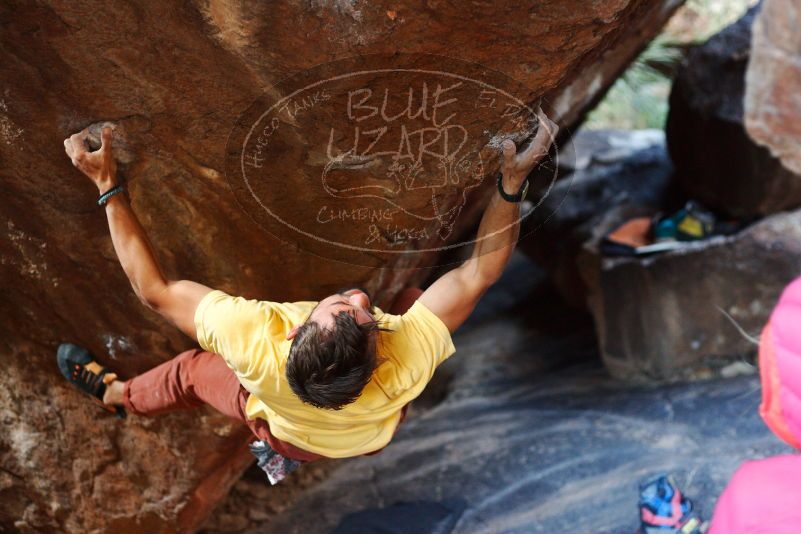 Bouldering in Hueco Tanks on 11/11/2018 with Blue Lizard Climbing and Yoga

Filename: SRM_20181111_1614234.jpg
Aperture: f/2.5
Shutter Speed: 1/250
Body: Canon EOS-1D Mark II
Lens: Canon EF 50mm f/1.8 II