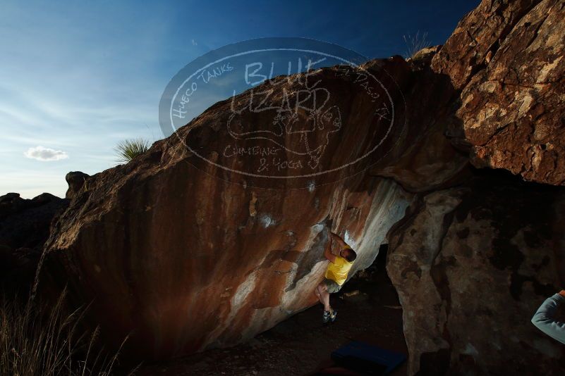 Bouldering in Hueco Tanks on 11/11/2018 with Blue Lizard Climbing and Yoga

Filename: SRM_20181111_1710020.jpg
Aperture: f/8.0
Shutter Speed: 1/250
Body: Canon EOS-1D Mark II
Lens: Canon EF 16-35mm f/2.8 L