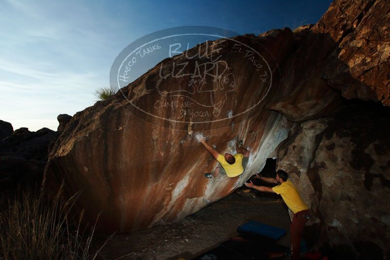 Bouldering in Hueco Tanks on 11/11/2018 with Blue Lizard Climbing and Yoga

Filename: SRM_20181111_1723300.jpg
Aperture: f/8.0
Shutter Speed: 1/250
Body: Canon EOS-1D Mark II
Lens: Canon EF 16-35mm f/2.8 L