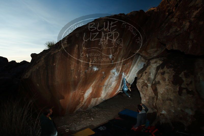 Bouldering in Hueco Tanks on 11/11/2018 with Blue Lizard Climbing and Yoga

Filename: SRM_20181111_1734390.jpg
Aperture: f/8.0
Shutter Speed: 1/250
Body: Canon EOS-1D Mark II
Lens: Canon EF 16-35mm f/2.8 L