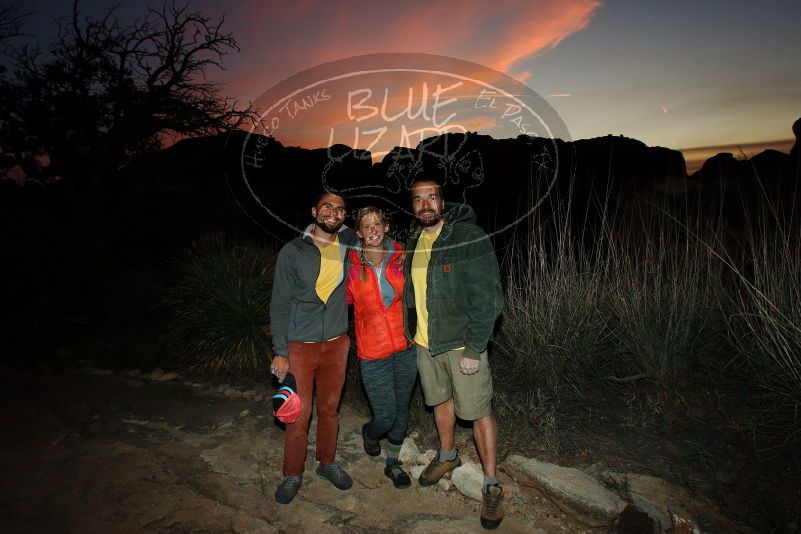 Bouldering in Hueco Tanks on 11/11/2018 with Blue Lizard Climbing and Yoga

Filename: SRM_20181111_1825090.jpg
Aperture: f/5.6
Shutter Speed: 1/200
Body: Canon EOS-1D Mark II
Lens: Canon EF 16-35mm f/2.8 L