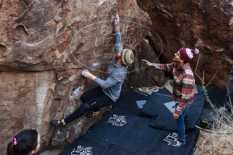 Bouldering in Hueco Tanks on 11/24/2018 with Blue Lizard Climbing and Yoga

Filename: SRM_20181124_1027410.jpg
Aperture: f/3.5
Shutter Speed: 1/250
Body: Canon EOS-1D Mark II
Lens: Canon EF 16-35mm f/2.8 L