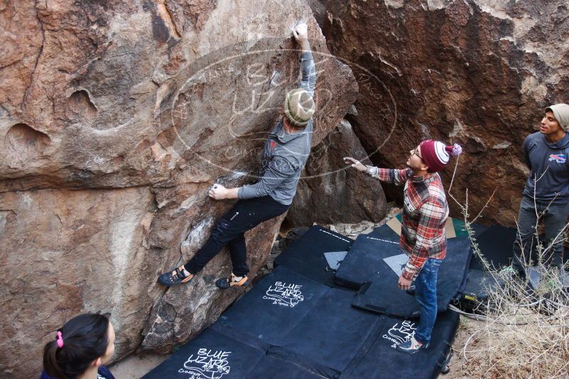 Bouldering in Hueco Tanks on 11/24/2018 with Blue Lizard Climbing and Yoga

Filename: SRM_20181124_1027420.jpg
Aperture: f/3.2
Shutter Speed: 1/250
Body: Canon EOS-1D Mark II
Lens: Canon EF 16-35mm f/2.8 L