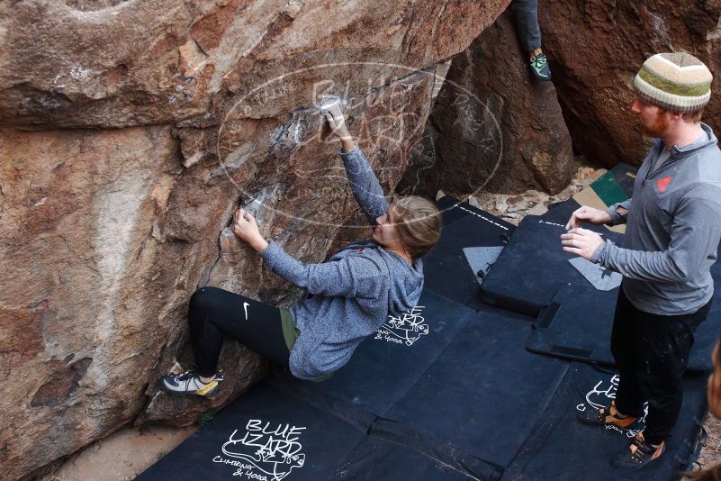 Bouldering in Hueco Tanks on 11/24/2018 with Blue Lizard Climbing and Yoga

Filename: SRM_20181124_1037130.jpg
Aperture: f/4.5
Shutter Speed: 1/250
Body: Canon EOS-1D Mark II
Lens: Canon EF 16-35mm f/2.8 L