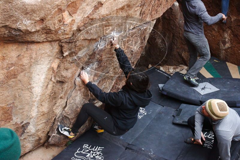 Bouldering in Hueco Tanks on 11/24/2018 with Blue Lizard Climbing and Yoga

Filename: SRM_20181124_1046240.jpg
Aperture: f/4.5
Shutter Speed: 1/250
Body: Canon EOS-1D Mark II
Lens: Canon EF 16-35mm f/2.8 L