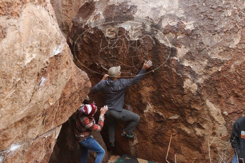 Bouldering in Hueco Tanks on 11/24/2018 with Blue Lizard Climbing and Yoga

Filename: SRM_20181124_1048150.jpg
Aperture: f/5.0
Shutter Speed: 1/250
Body: Canon EOS-1D Mark II
Lens: Canon EF 16-35mm f/2.8 L