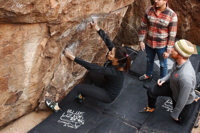 Bouldering in Hueco Tanks on 11/24/2018 with Blue Lizard Climbing and Yoga

Filename: SRM_20181124_1052340.jpg
Aperture: f/5.0
Shutter Speed: 1/250
Body: Canon EOS-1D Mark II
Lens: Canon EF 16-35mm f/2.8 L