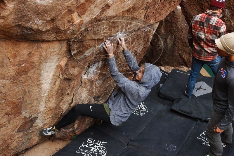 Bouldering in Hueco Tanks on 11/24/2018 with Blue Lizard Climbing and Yoga

Filename: SRM_20181124_1055540.jpg
Aperture: f/5.0
Shutter Speed: 1/250
Body: Canon EOS-1D Mark II
Lens: Canon EF 16-35mm f/2.8 L