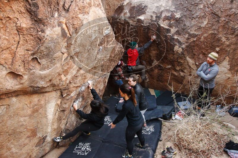 Bouldering in Hueco Tanks on 11/24/2018 with Blue Lizard Climbing and Yoga

Filename: SRM_20181124_1100330.jpg
Aperture: f/4.5
Shutter Speed: 1/200
Body: Canon EOS-1D Mark II
Lens: Canon EF 16-35mm f/2.8 L