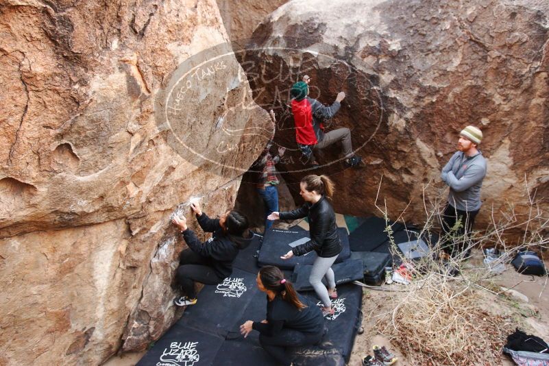 Bouldering in Hueco Tanks on 11/24/2018 with Blue Lizard Climbing and Yoga

Filename: SRM_20181124_1100380.jpg
Aperture: f/4.5
Shutter Speed: 1/200
Body: Canon EOS-1D Mark II
Lens: Canon EF 16-35mm f/2.8 L