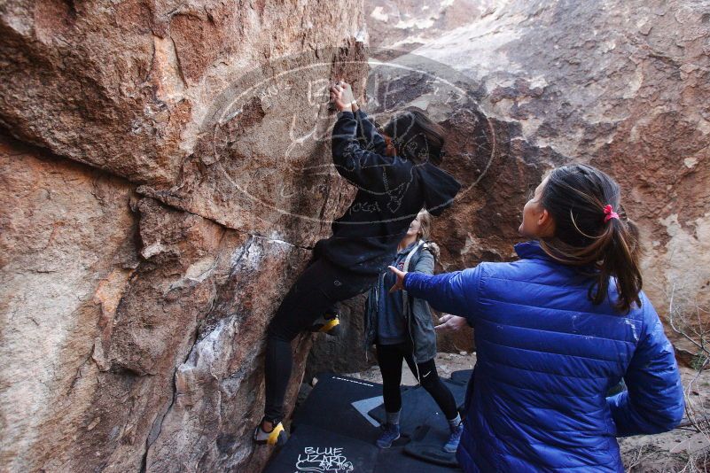 Bouldering in Hueco Tanks on 11/24/2018 with Blue Lizard Climbing and Yoga

Filename: SRM_20181124_1129540.jpg
Aperture: f/5.0
Shutter Speed: 1/250
Body: Canon EOS-1D Mark II
Lens: Canon EF 16-35mm f/2.8 L