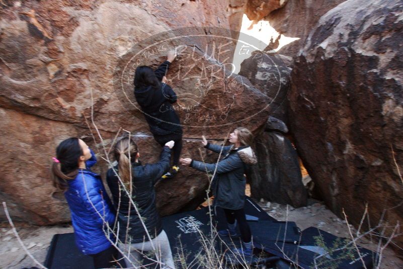 Bouldering in Hueco Tanks on 11/24/2018 with Blue Lizard Climbing and Yoga

Filename: SRM_20181124_1129580.jpg
Aperture: f/6.3
Shutter Speed: 1/250
Body: Canon EOS-1D Mark II
Lens: Canon EF 16-35mm f/2.8 L