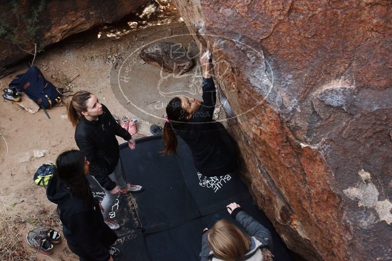 Bouldering in Hueco Tanks on 11/24/2018 with Blue Lizard Climbing and Yoga

Filename: SRM_20181124_1134590.jpg
Aperture: f/5.6
Shutter Speed: 1/250
Body: Canon EOS-1D Mark II
Lens: Canon EF 16-35mm f/2.8 L