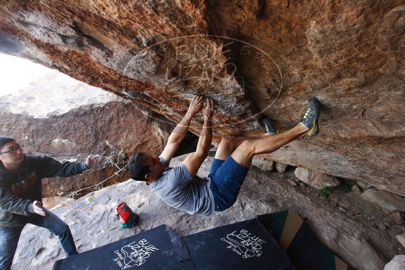 Bouldering in Hueco Tanks on 11/24/2018 with Blue Lizard Climbing and Yoga

Filename: SRM_20181124_1223460.jpg
Aperture: f/5.0
Shutter Speed: 1/250
Body: Canon EOS-1D Mark II
Lens: Canon EF 16-35mm f/2.8 L