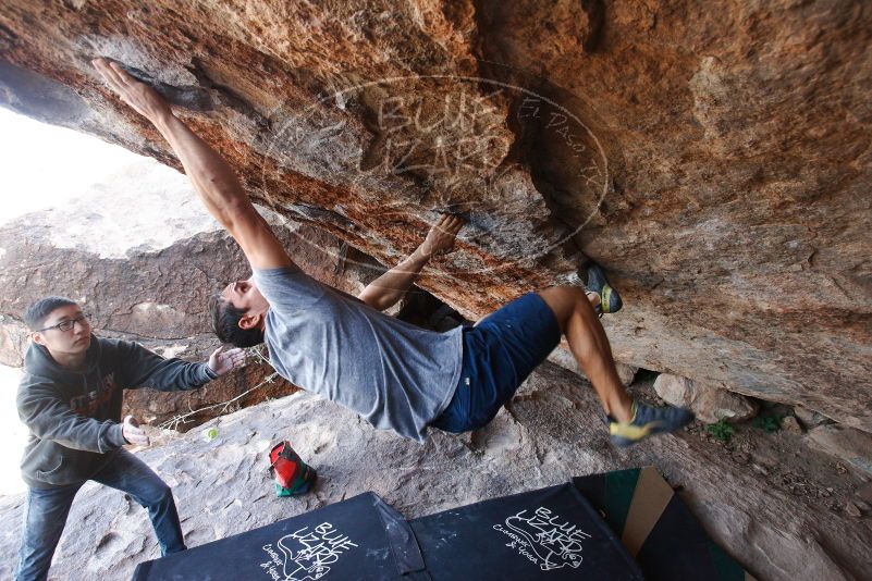 Bouldering in Hueco Tanks on 11/24/2018 with Blue Lizard Climbing and Yoga

Filename: SRM_20181124_1223490.jpg
Aperture: f/5.0
Shutter Speed: 1/250
Body: Canon EOS-1D Mark II
Lens: Canon EF 16-35mm f/2.8 L