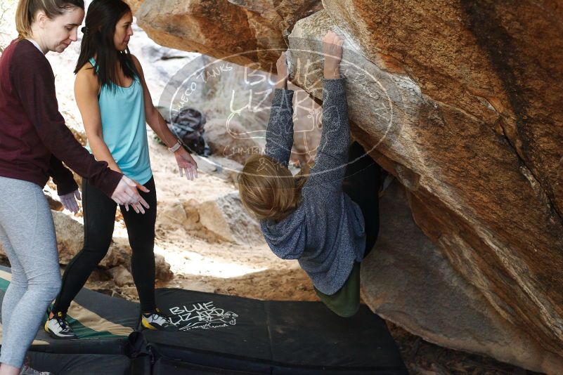 Bouldering in Hueco Tanks on 11/24/2018 with Blue Lizard Climbing and Yoga

Filename: SRM_20181124_1245120.jpg
Aperture: f/3.2
Shutter Speed: 1/320
Body: Canon EOS-1D Mark II
Lens: Canon EF 50mm f/1.8 II