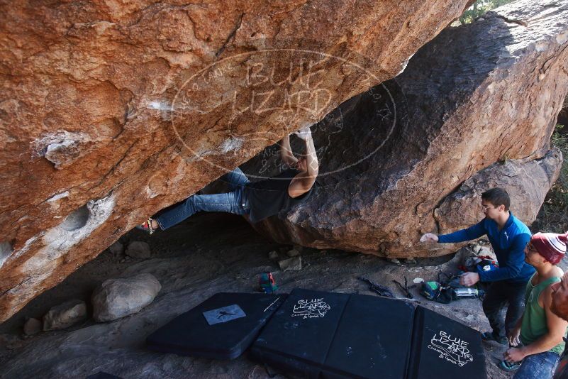 Bouldering in Hueco Tanks on 11/24/2018 with Blue Lizard Climbing and Yoga

Filename: SRM_20181124_1311351.jpg
Aperture: f/5.6
Shutter Speed: 1/250
Body: Canon EOS-1D Mark II
Lens: Canon EF 16-35mm f/2.8 L