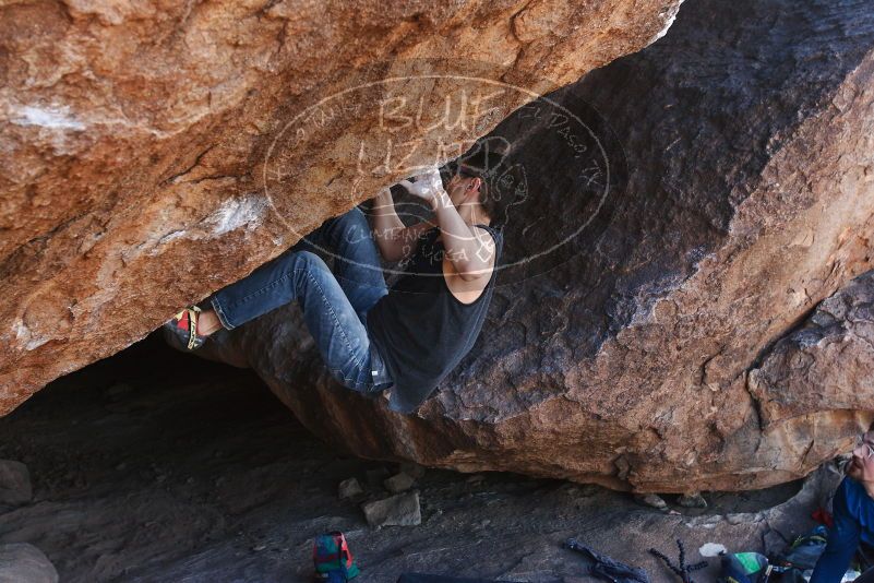 Bouldering in Hueco Tanks on 11/24/2018 with Blue Lizard Climbing and Yoga

Filename: SRM_20181124_1311390.jpg
Aperture: f/5.6
Shutter Speed: 1/250
Body: Canon EOS-1D Mark II
Lens: Canon EF 16-35mm f/2.8 L