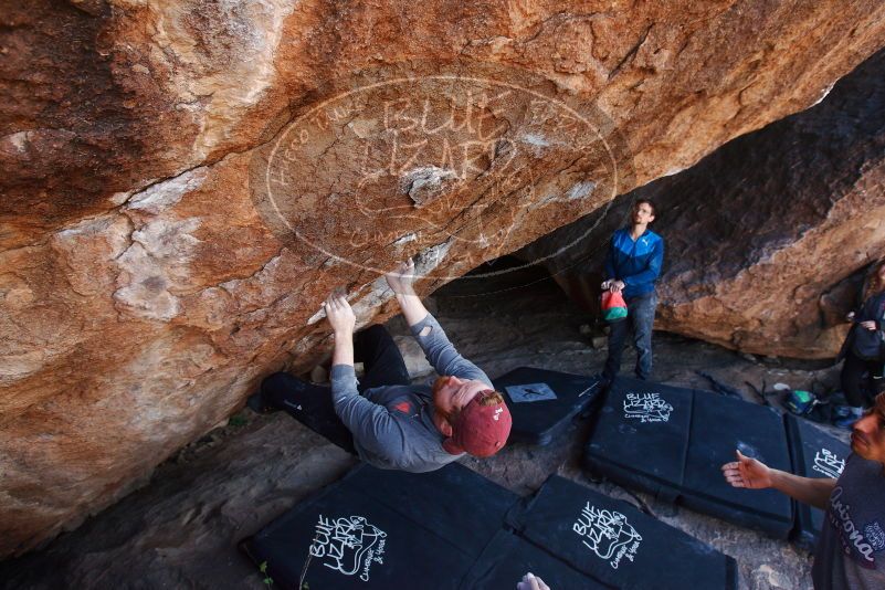 Bouldering in Hueco Tanks on 11/24/2018 with Blue Lizard Climbing and Yoga

Filename: SRM_20181124_1312270.jpg
Aperture: f/5.6
Shutter Speed: 1/250
Body: Canon EOS-1D Mark II
Lens: Canon EF 16-35mm f/2.8 L