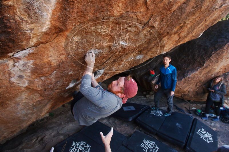 Bouldering in Hueco Tanks on 11/24/2018 with Blue Lizard Climbing and Yoga

Filename: SRM_20181124_1314120.jpg
Aperture: f/5.6
Shutter Speed: 1/250
Body: Canon EOS-1D Mark II
Lens: Canon EF 16-35mm f/2.8 L