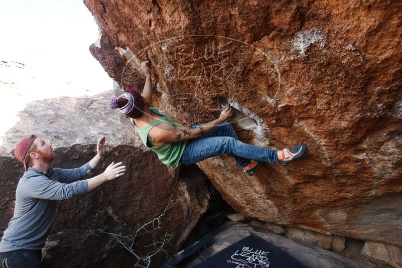 Bouldering in Hueco Tanks on 11/24/2018 with Blue Lizard Climbing and Yoga

Filename: SRM_20181124_1318330.jpg
Aperture: f/5.6
Shutter Speed: 1/250
Body: Canon EOS-1D Mark II
Lens: Canon EF 16-35mm f/2.8 L