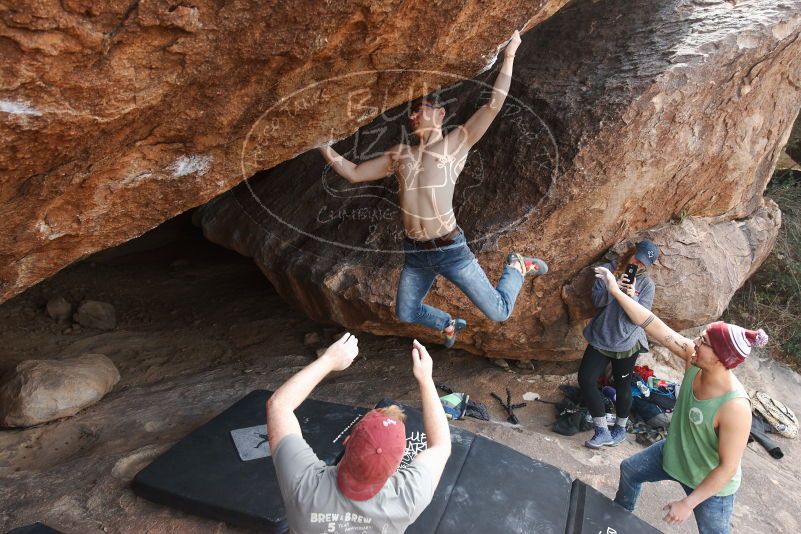 Bouldering in Hueco Tanks on 11/24/2018 with Blue Lizard Climbing and Yoga

Filename: SRM_20181124_1330362.jpg
Aperture: f/5.6
Shutter Speed: 1/250
Body: Canon EOS-1D Mark II
Lens: Canon EF 16-35mm f/2.8 L