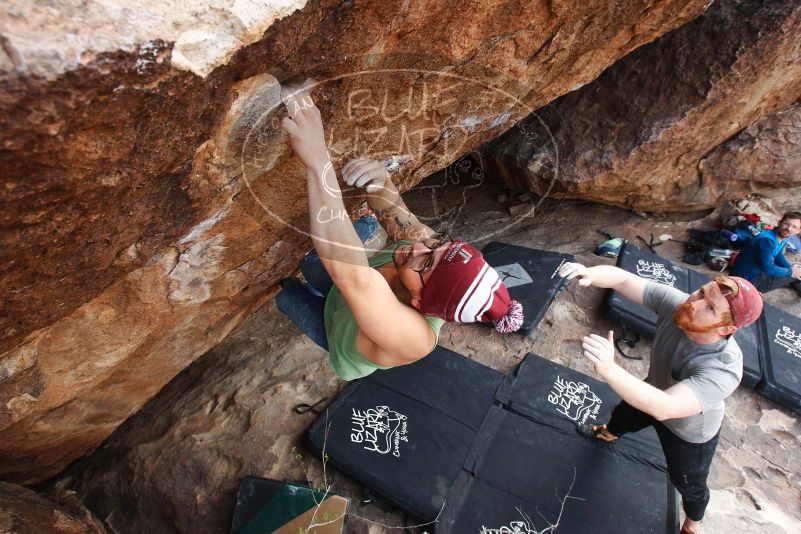 Bouldering in Hueco Tanks on 11/24/2018 with Blue Lizard Climbing and Yoga

Filename: SRM_20181124_1333430.jpg
Aperture: f/6.3
Shutter Speed: 1/250
Body: Canon EOS-1D Mark II
Lens: Canon EF 16-35mm f/2.8 L