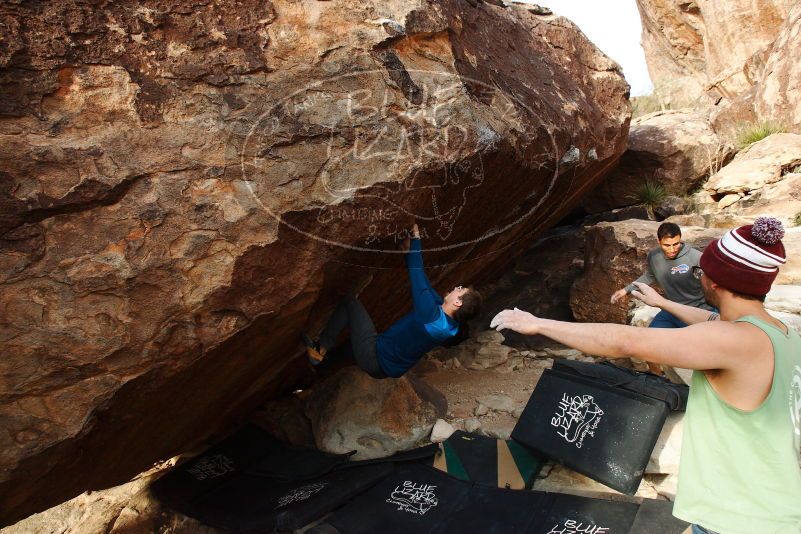 Bouldering in Hueco Tanks on 11/24/2018 with Blue Lizard Climbing and Yoga

Filename: SRM_20181124_1709070.jpg
Aperture: f/6.3
Shutter Speed: 1/250
Body: Canon EOS-1D Mark II
Lens: Canon EF 16-35mm f/2.8 L